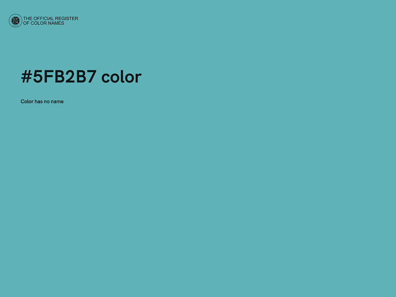 #5FB2B7 color image