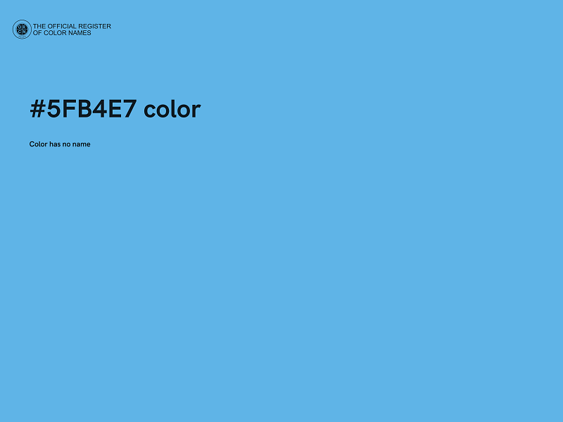 #5FB4E7 color image