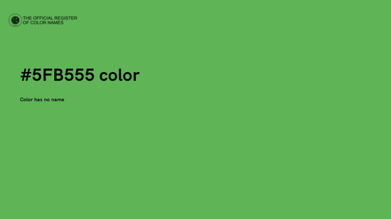 #5FB555 color image