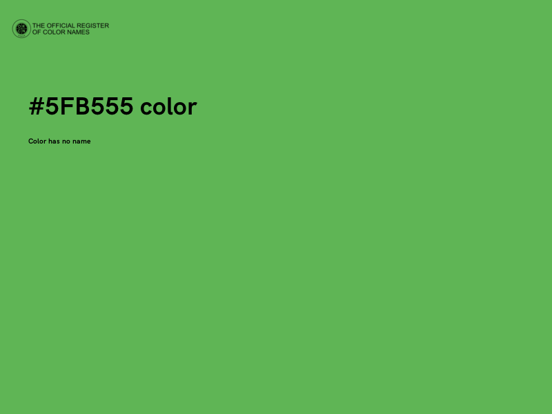 #5FB555 color image