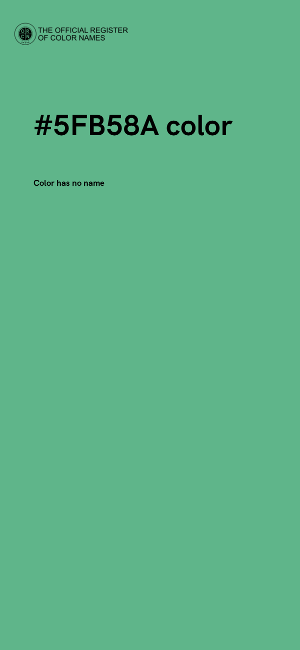 #5FB58A color image