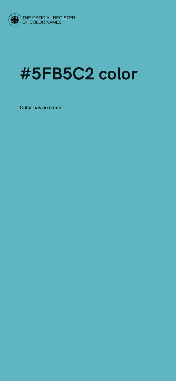 #5FB5C2 color image