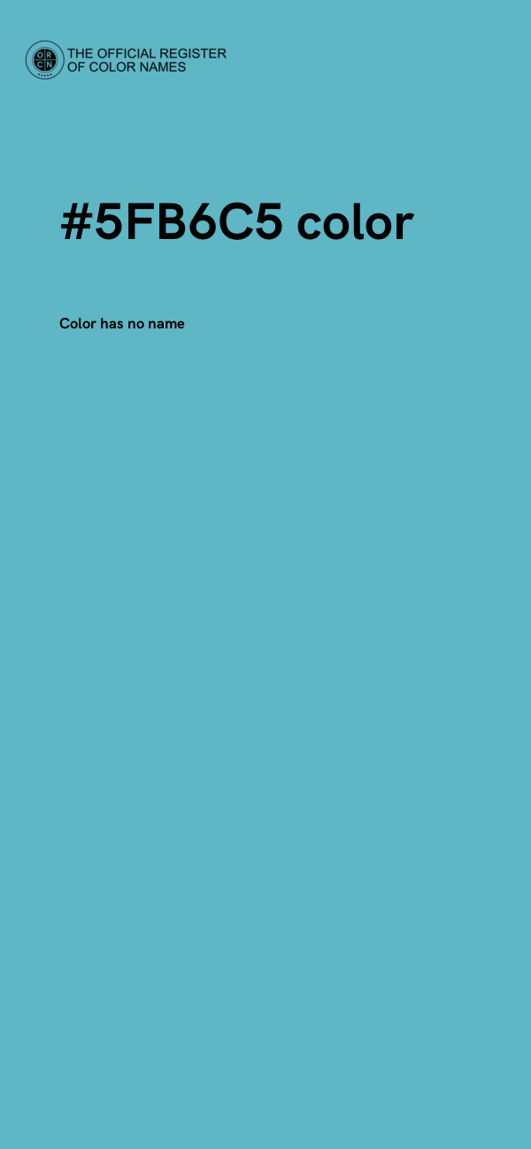#5FB6C5 color image