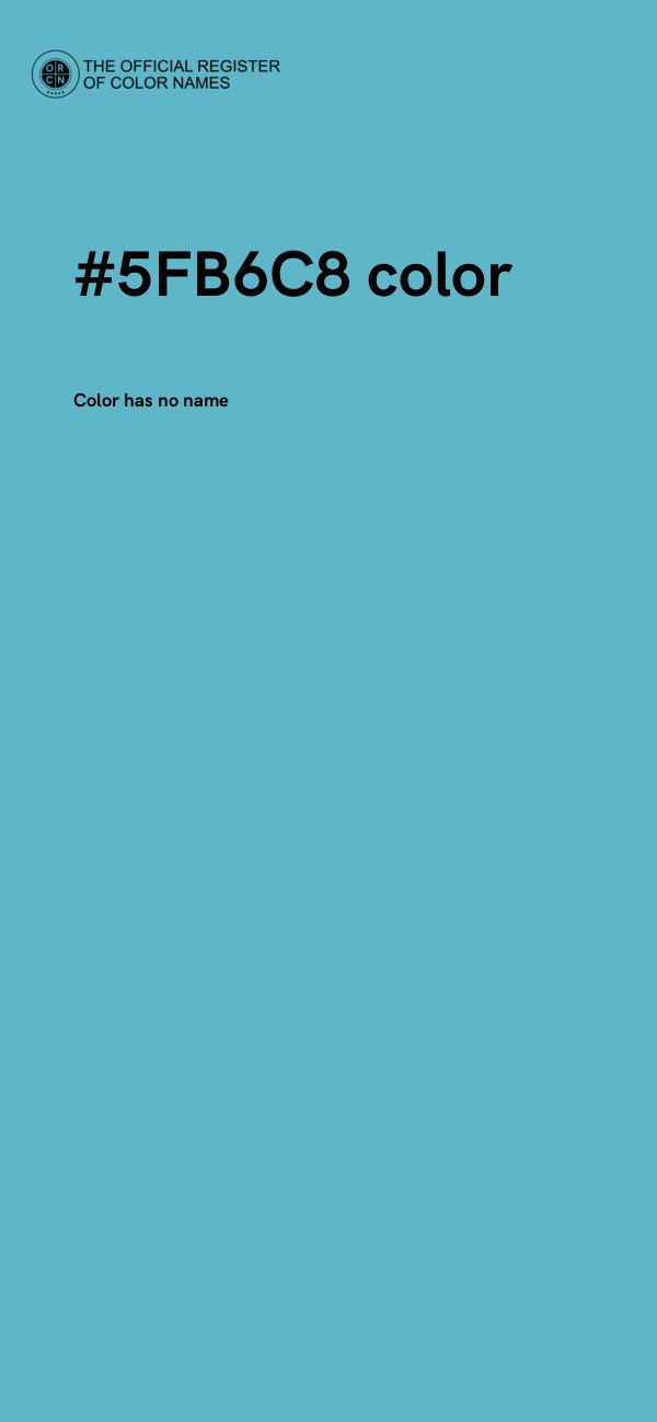 #5FB6C8 color image