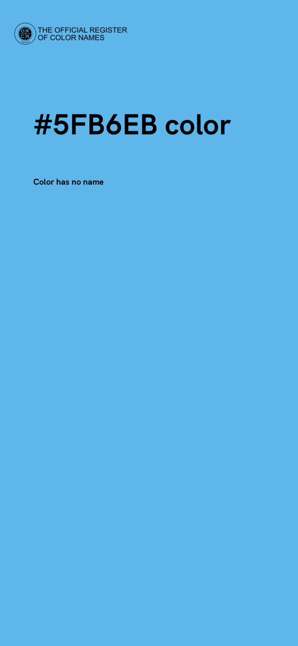 #5FB6EB color image