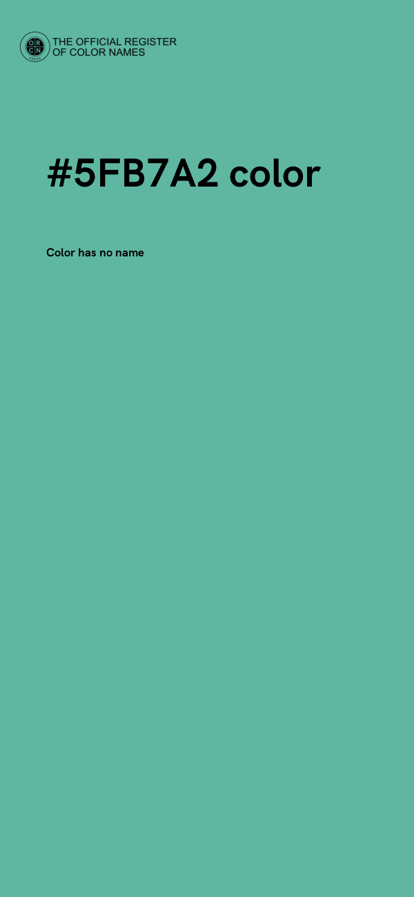 #5FB7A2 color image