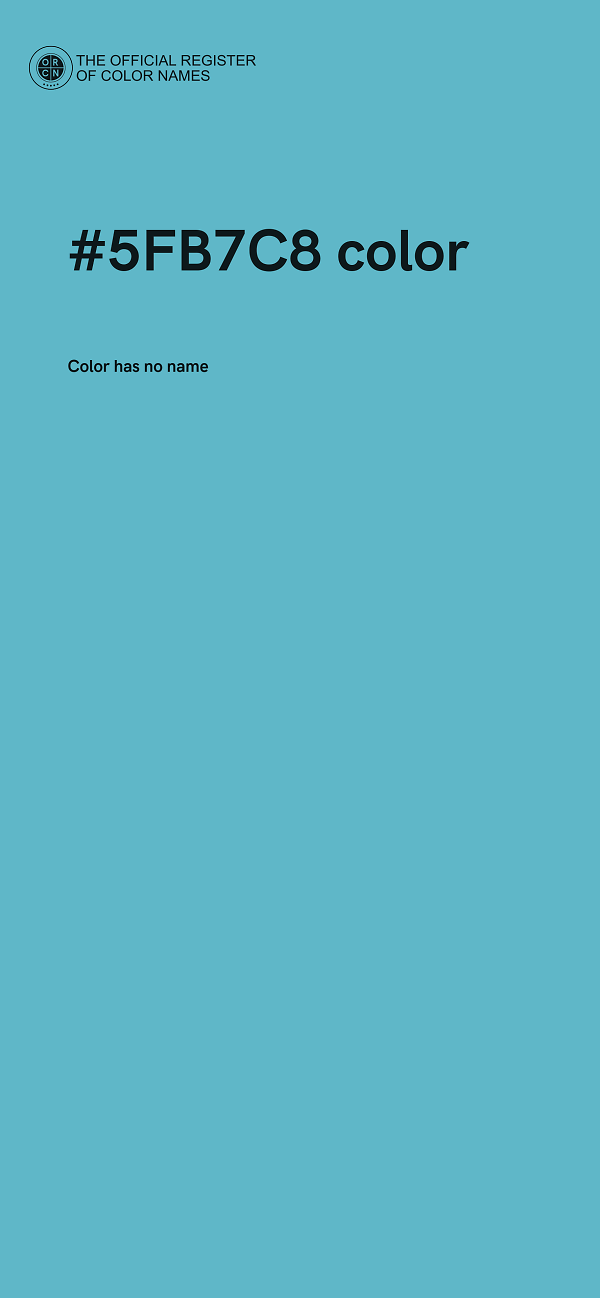#5FB7C8 color image