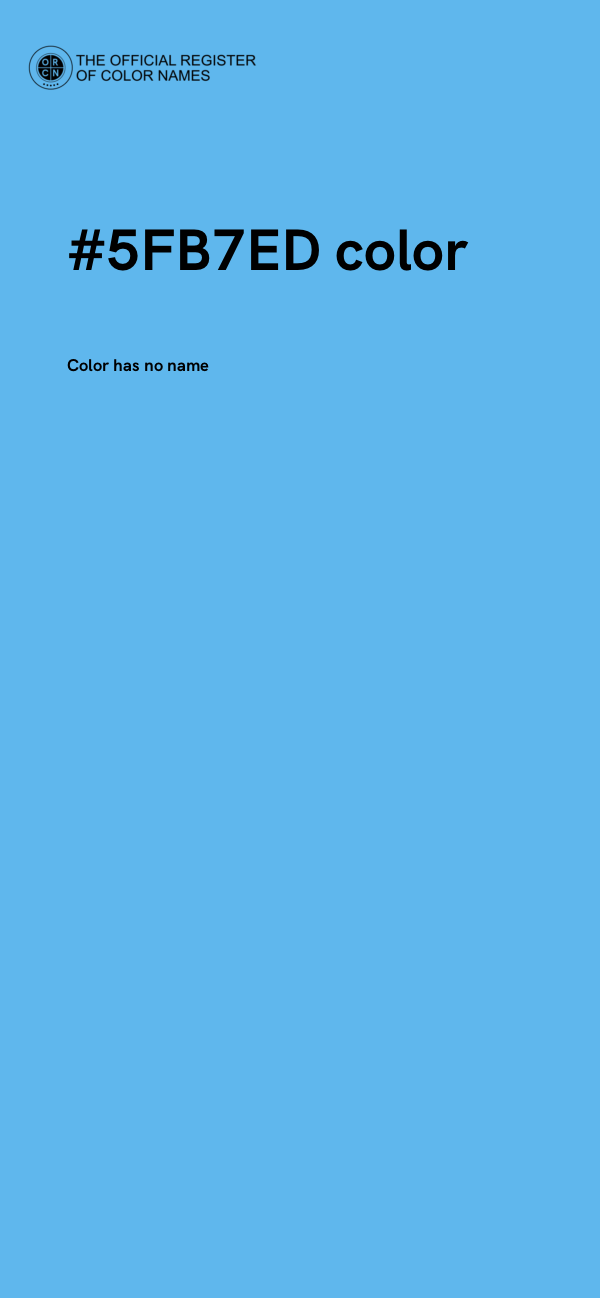 #5FB7ED color image