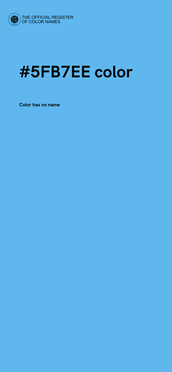 #5FB7EE color image