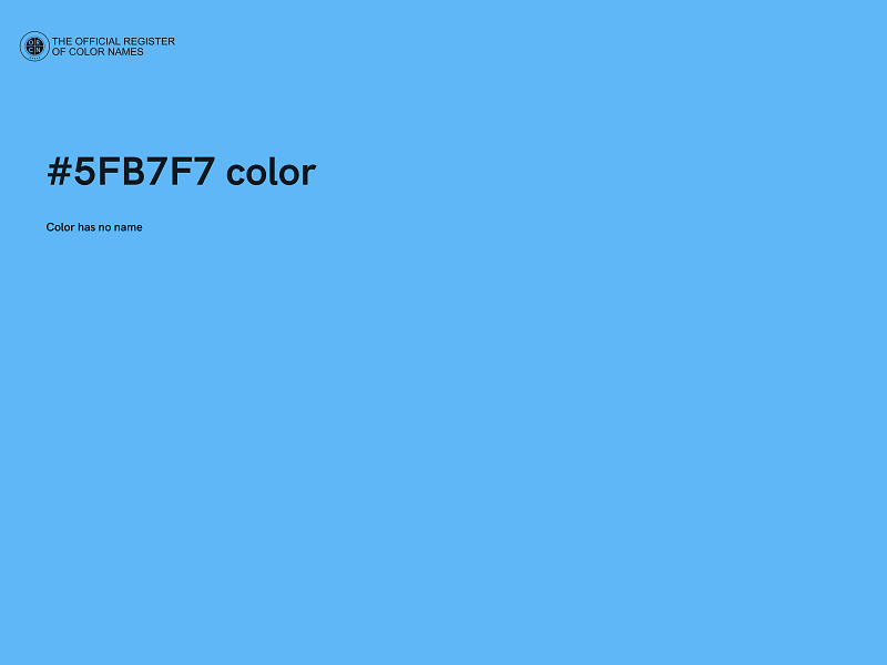 #5FB7F7 color image