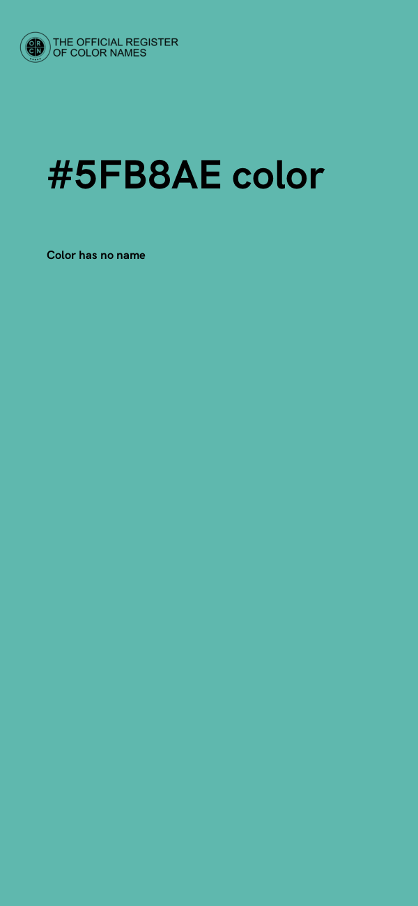 #5FB8AE color image
