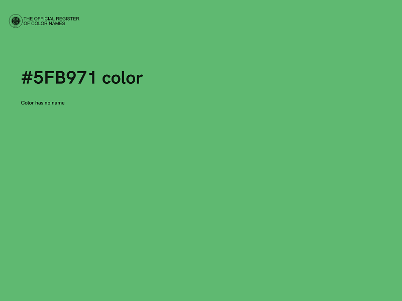 #5FB971 color image