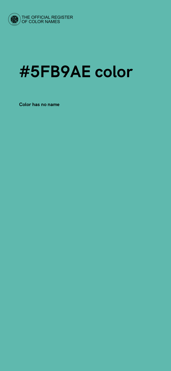 #5FB9AE color image
