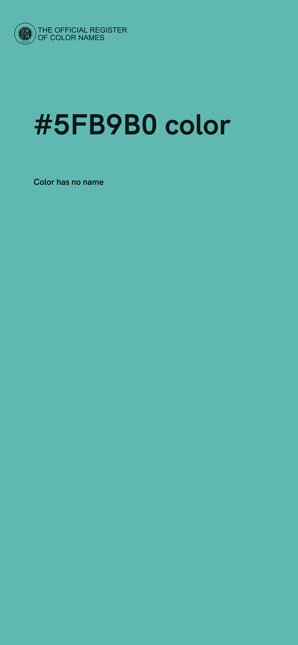 #5FB9B0 color image