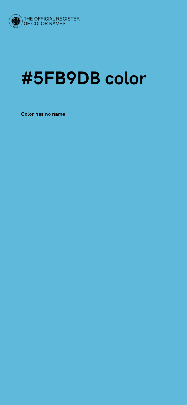 #5FB9DB color image