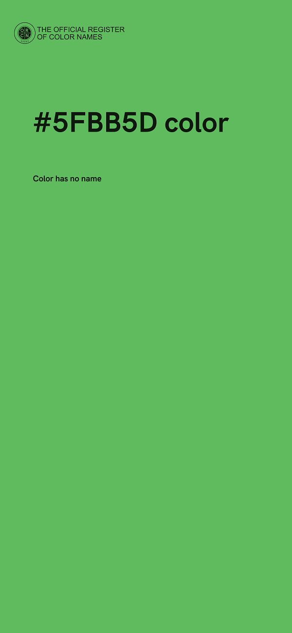 #5FBB5D color image