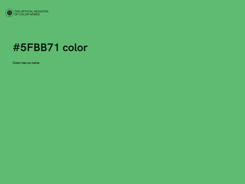 #5FBB71 color image