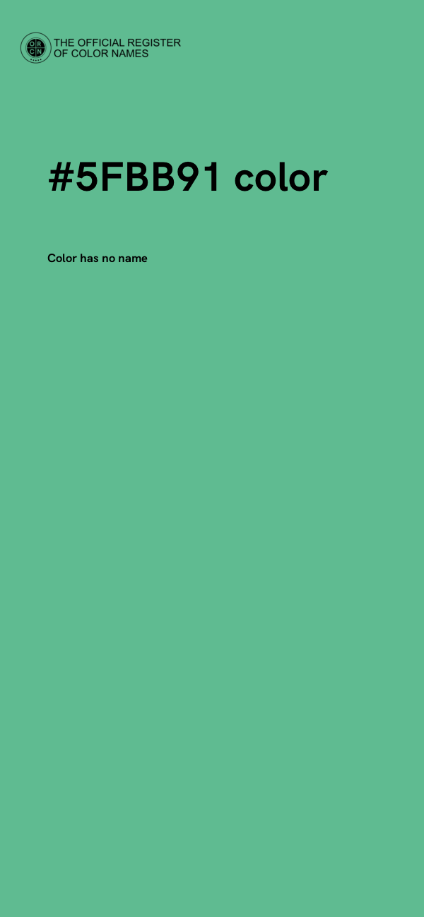#5FBB91 color image