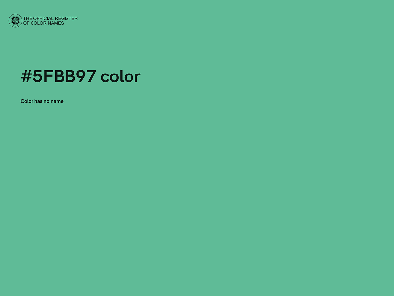 #5FBB97 color image