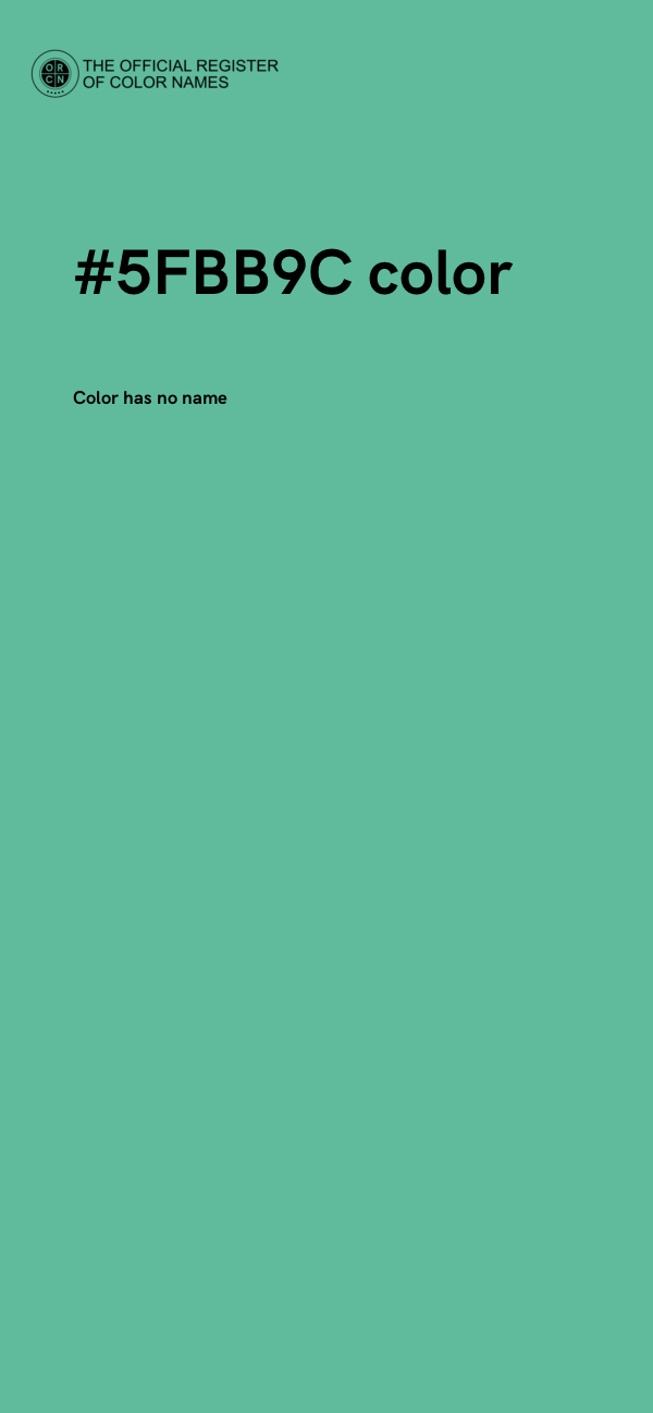 #5FBB9C color image