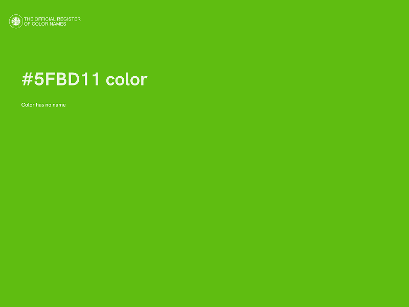 #5FBD11 color image