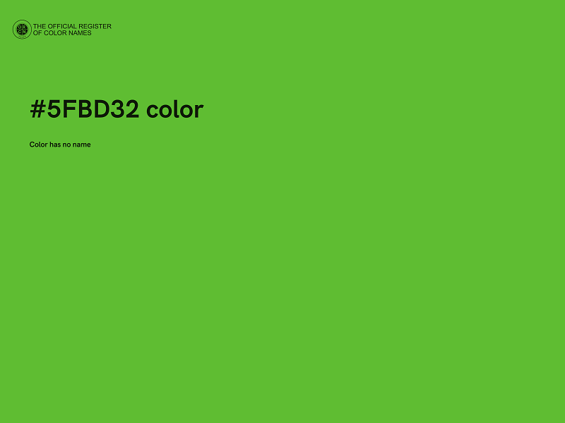 #5FBD32 color image