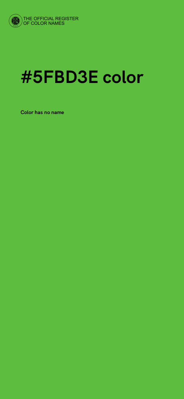 #5FBD3E color image