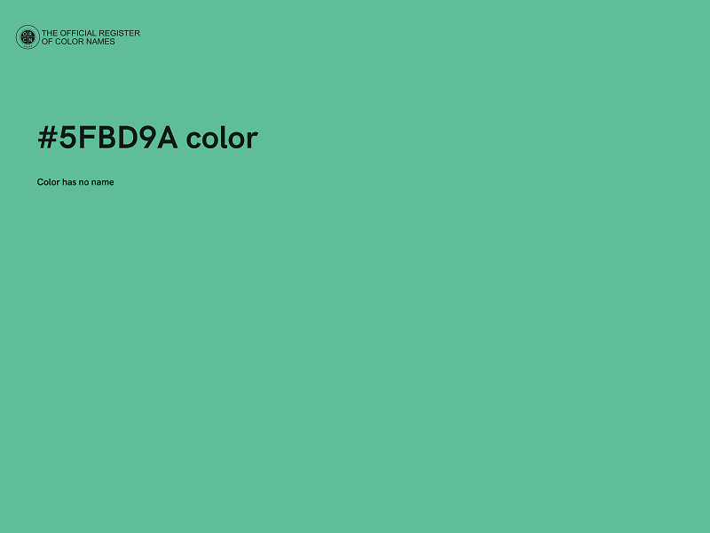 #5FBD9A color image