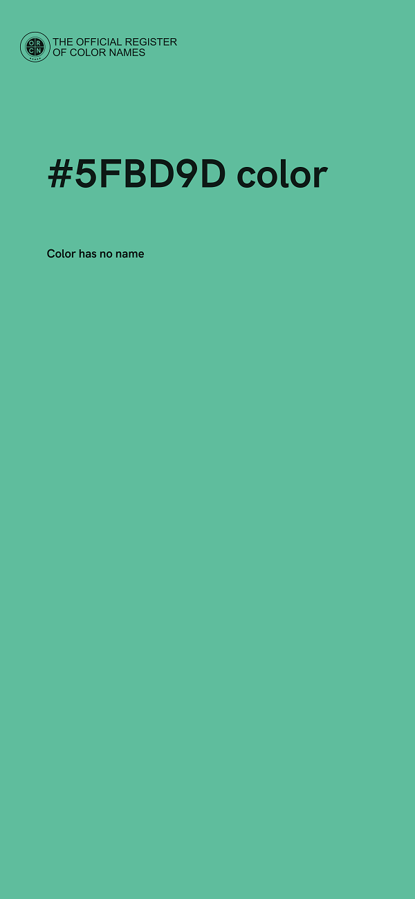 #5FBD9D color image