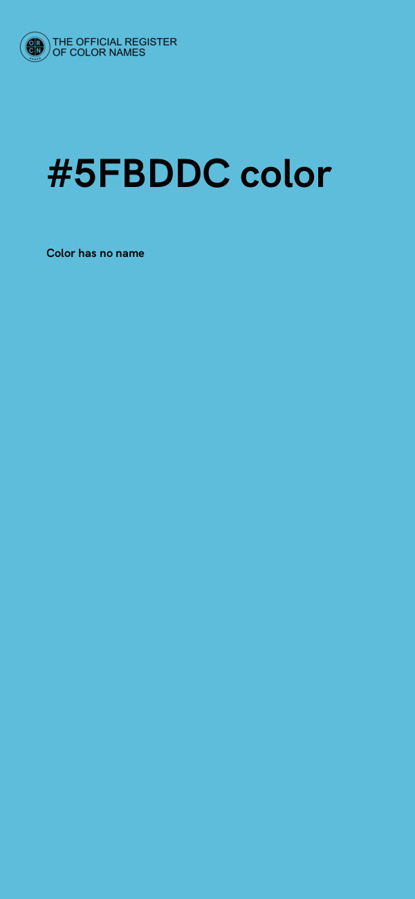#5FBDDC color image