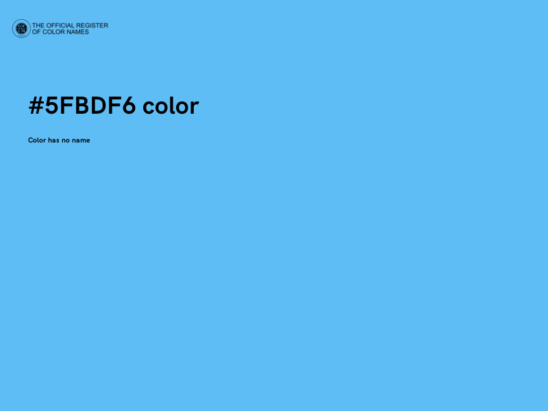 #5FBDF6 color image