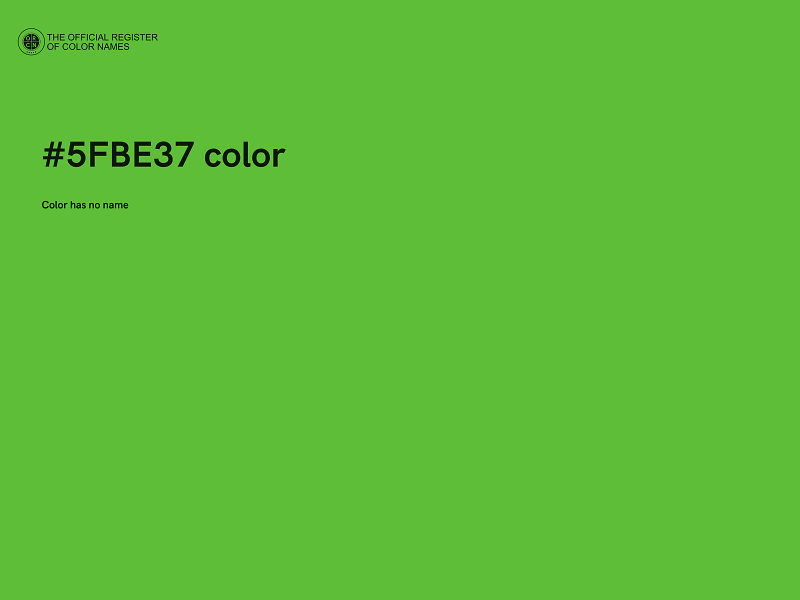 #5FBE37 color image