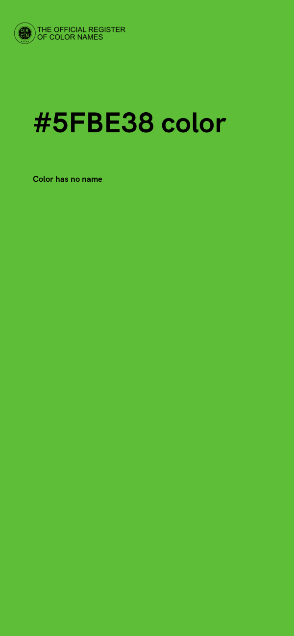#5FBE38 color image