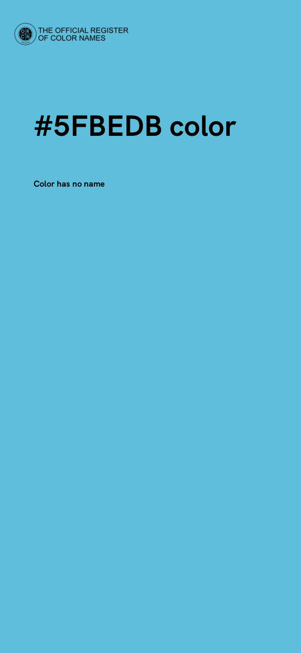 #5FBEDB color image