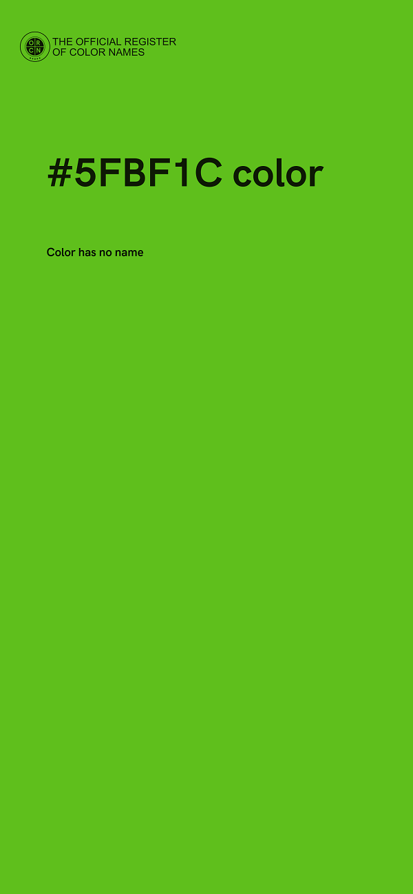 #5FBF1C color image