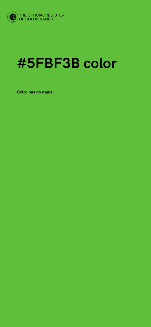 #5FBF3B color image