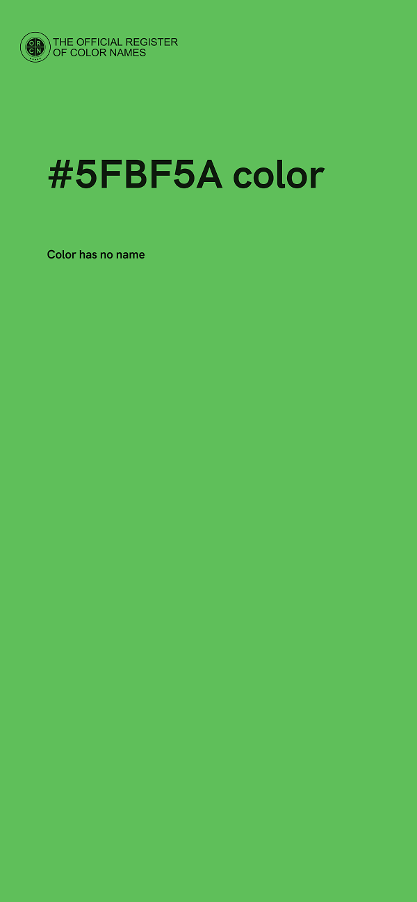 #5FBF5A color image