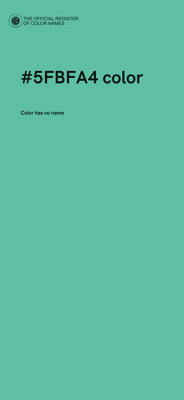 #5FBFA4 color image