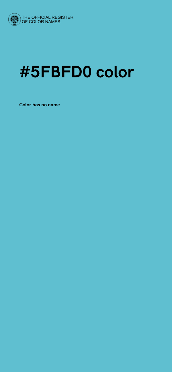 #5FBFD0 color image