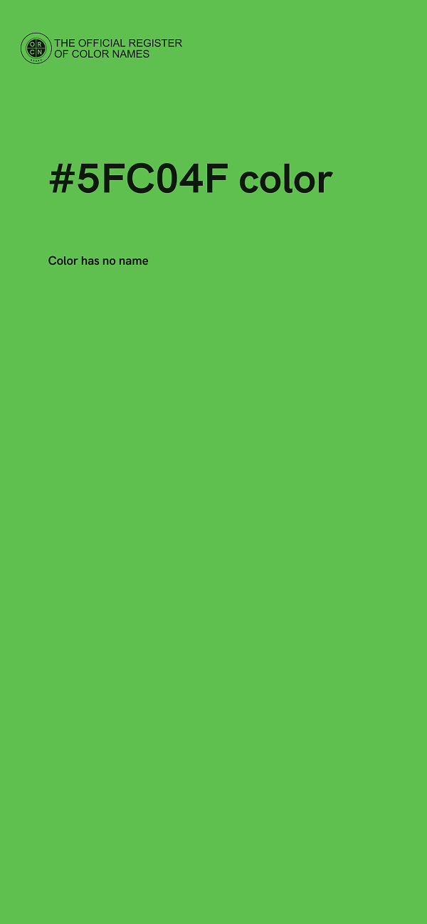 #5FC04F color image