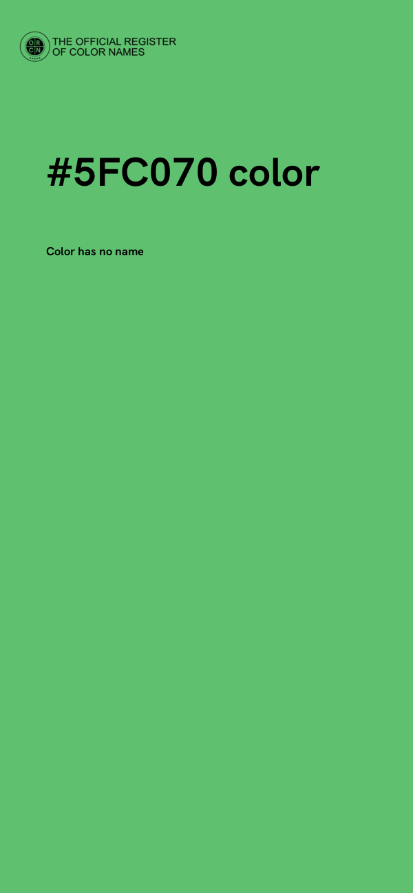 #5FC070 color image