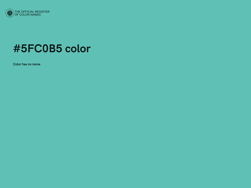 #5FC0B5 color image