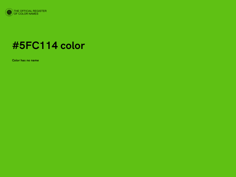 #5FC114 color image