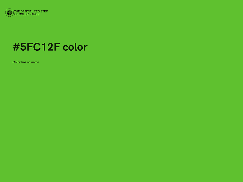 #5FC12F color image