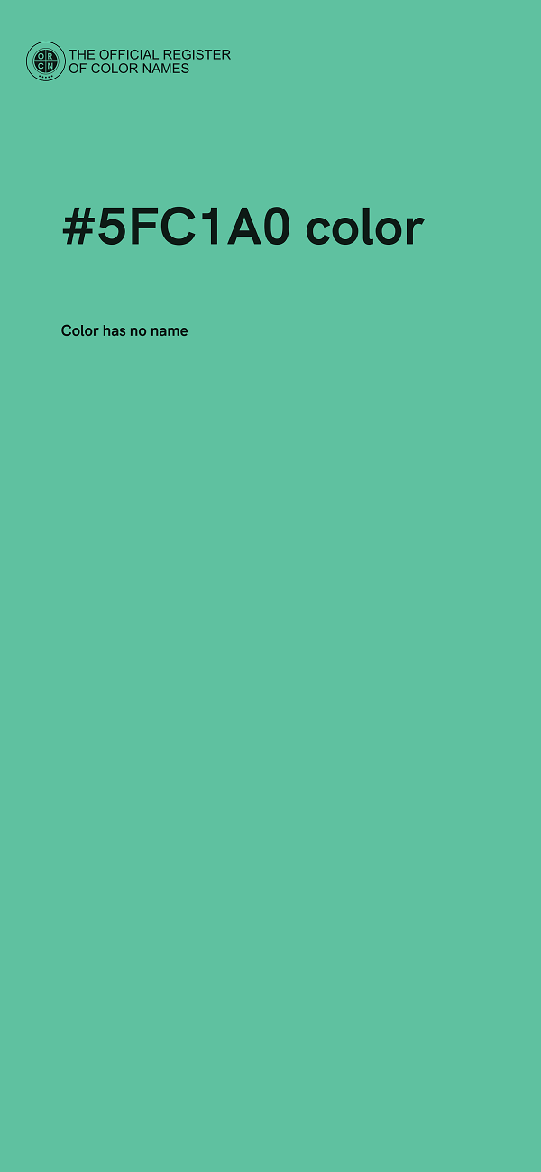 #5FC1A0 color image