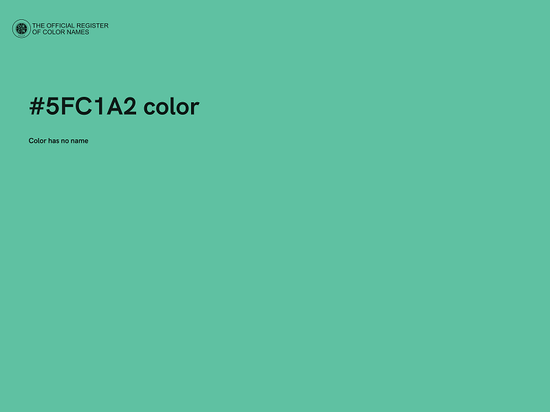 #5FC1A2 color image