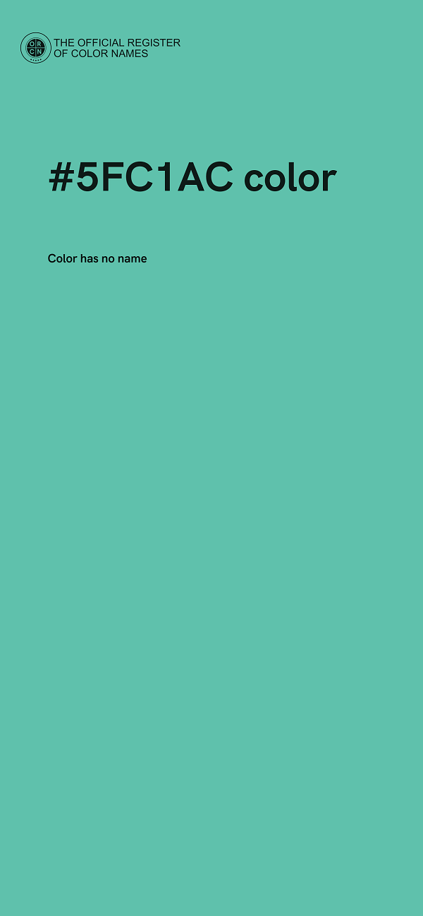 #5FC1AC color image