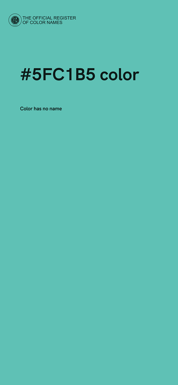 #5FC1B5 color image