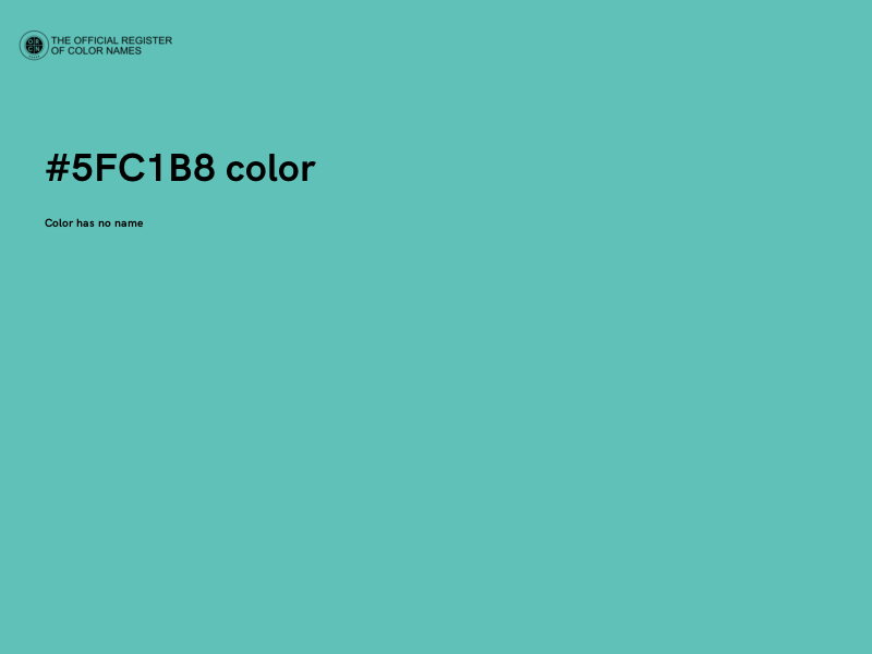 #5FC1B8 color image
