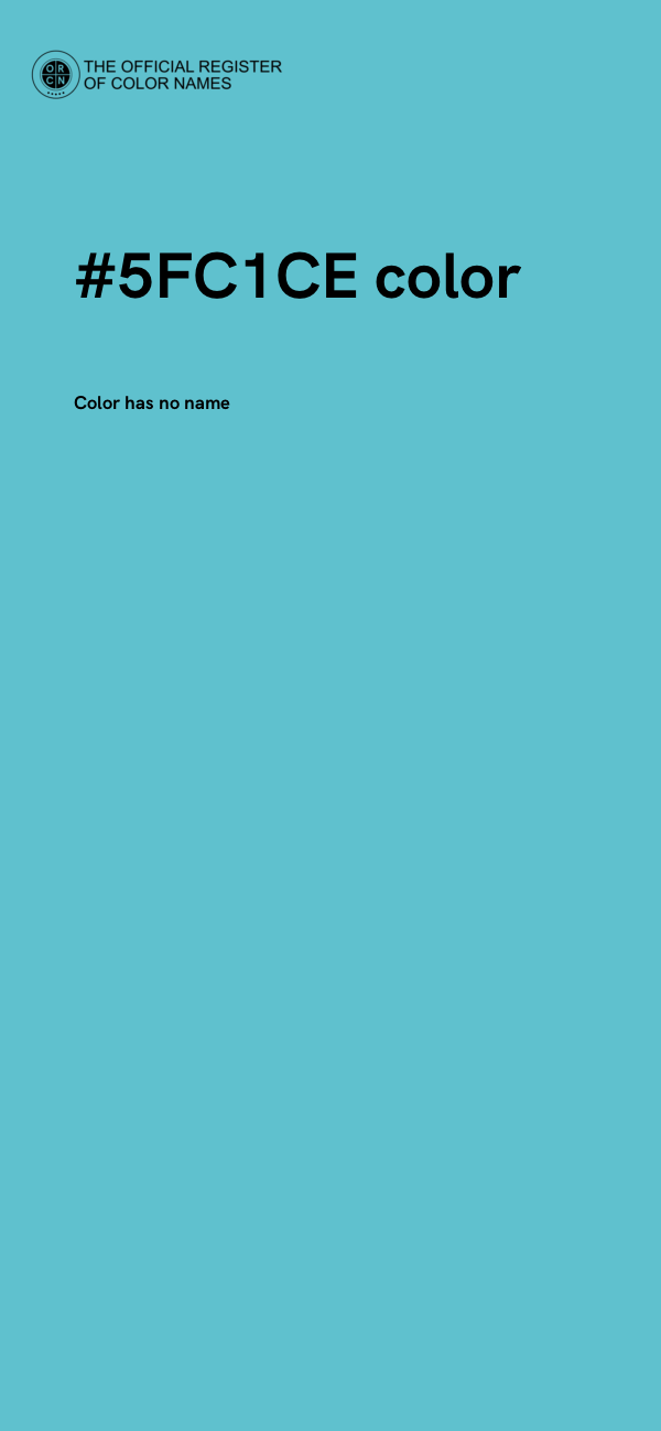 #5FC1CE color image